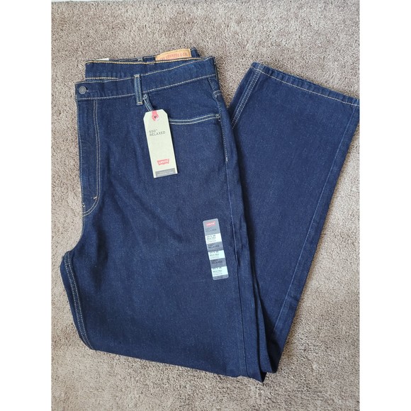 LEVI'S 550 Relaxed B&T Big & Tall Men's Dark Wash Denim Jeans Size 44x36 *NWT* - Picture 1 of 3